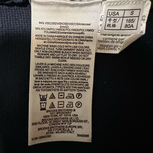 Navy Blue Brooks Brothers Sweater/Jacket - Picture 2 of 4